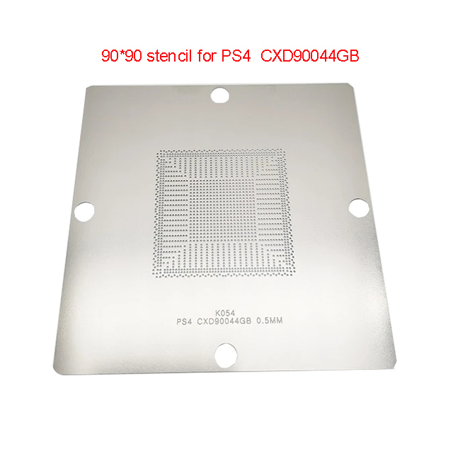 PS4 CPU CXD90044GB customize bga reballing kit 80x80 90x90 CXD90044 PS4 heatable stencil PRO GPU APU stencil
