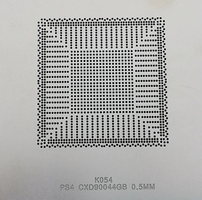 PS4 CPU CXD90044GB customize bga reballing kit 80x80 90x90 CXD90044 PS4 heatable stencil PRO GPU APU stencil