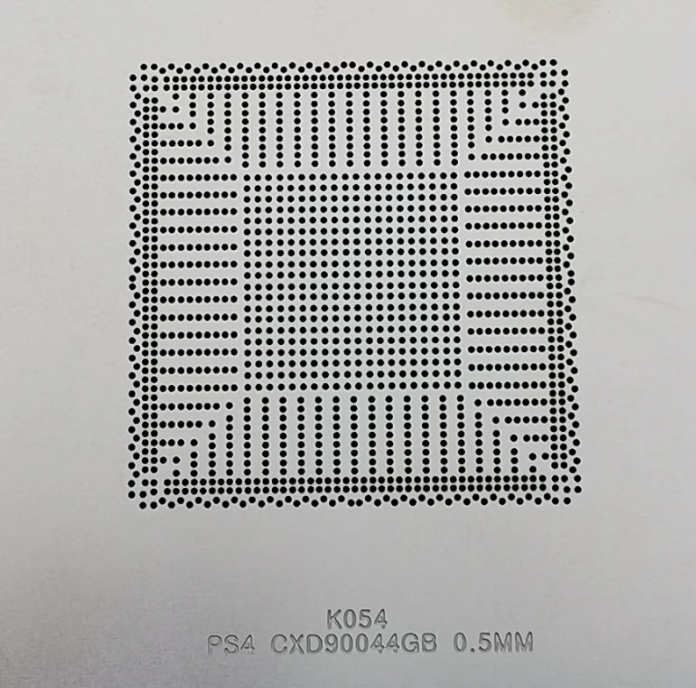 PS4 CPU CXD90044GB customize bga reballing kit 80x80 90x90 CXD90044 PS4 heatable stencil PRO GPU APU stencil
