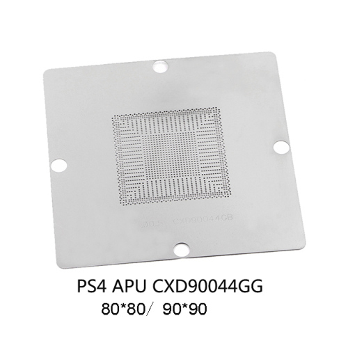 PS4 CPU CXD90044GB customize bga reballing kit 80x80 90x90 CXD90044 PS4 heatable stencil PRO GPU APU stencil