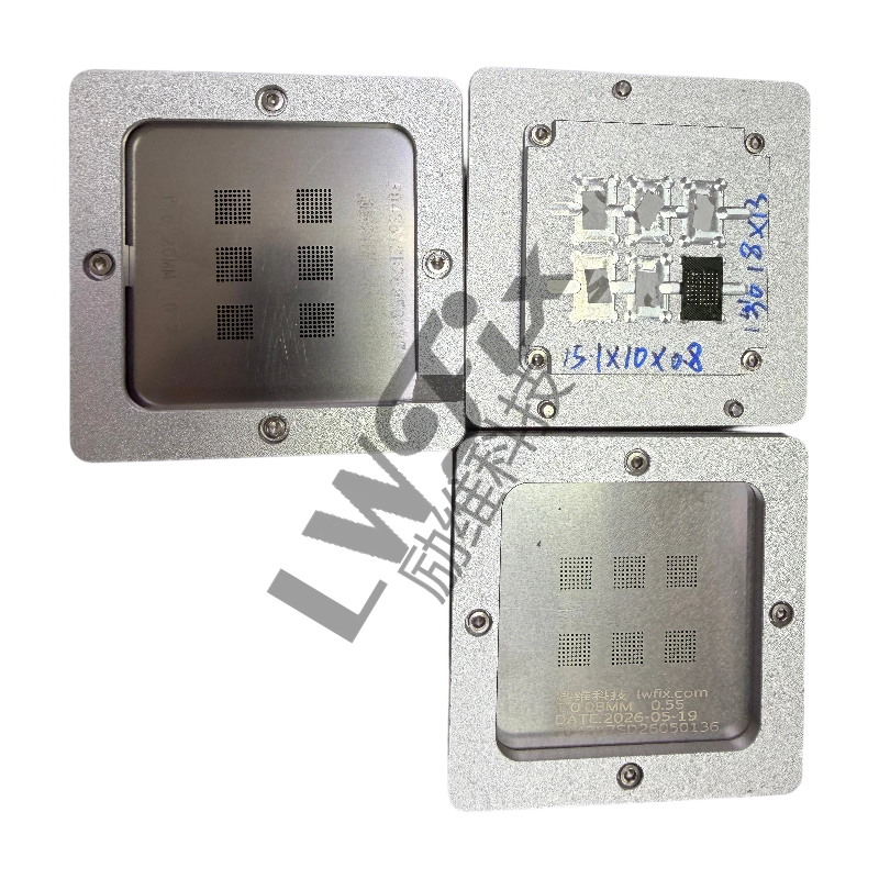 BGA Reballing Set for Automotive ECU, 28F256J3C125 chip