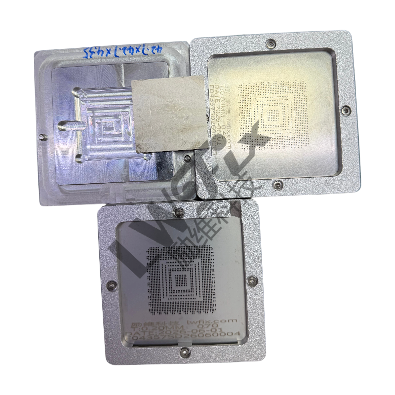 Customized BGA Reballing Stencil Tool for Automotive CXD2971GB Repair and Semiconductor Maintenance