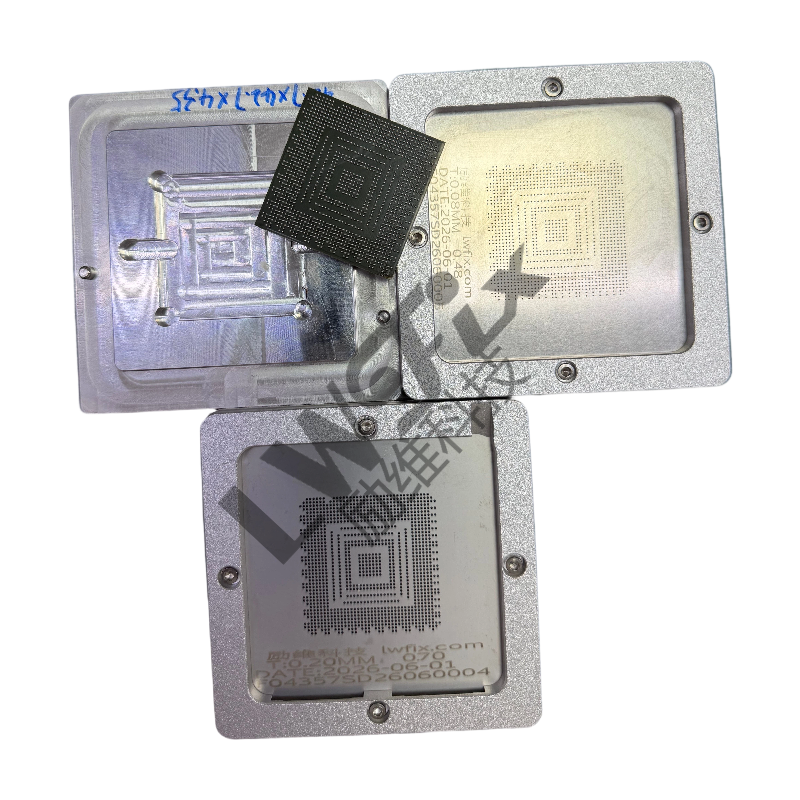 Customized BGA Reballing Stencil Tool for Automotive CXD2971GB Repair and Semiconductor Maintenance