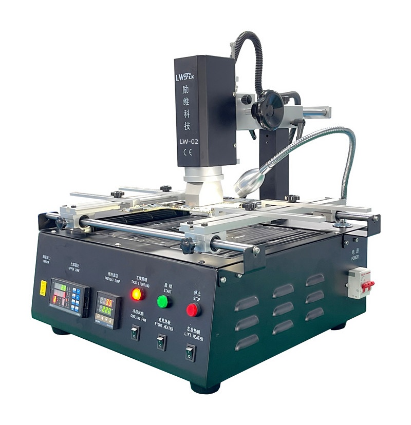 BGA Rework Station Two Temperature Zone Desoldering Station Precision Instrumentation Control Extra Large Preheating Platform High Power