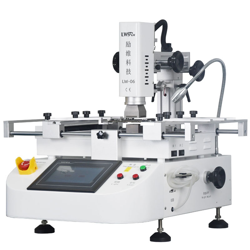 LW06 Rework Workbench Intelligent touch screen three-temperature BGA desoldering station SMT chip parts desoldering rework