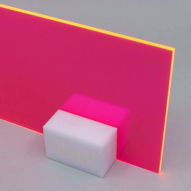 2mm W-091 Fluorescent Light Pink Acrylic Sheet 