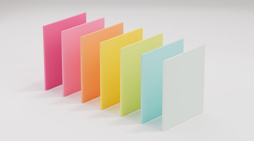 Pastel acrylic sheet