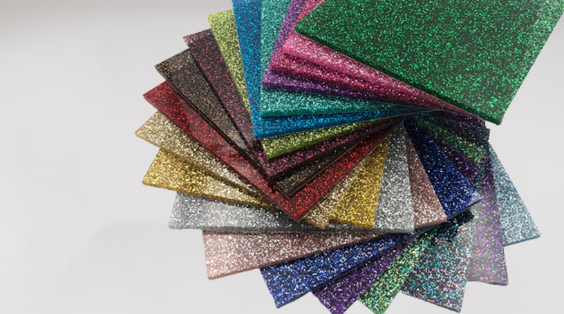 Glitter acrylic sheet