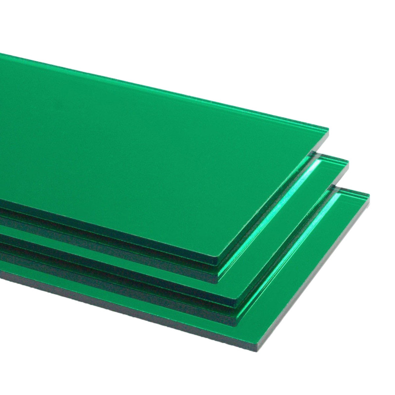 acrylic mirror sheet green