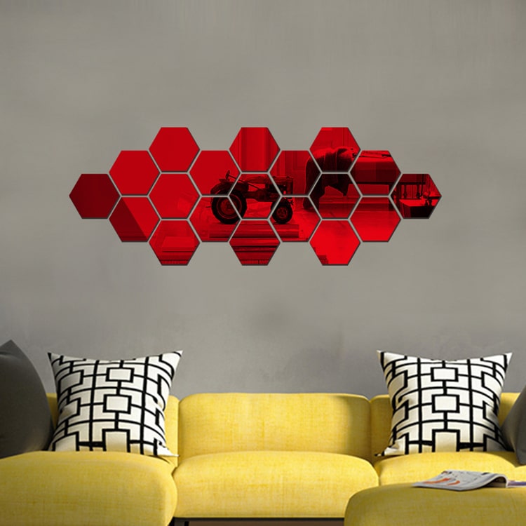 acrylic mirror sheet red