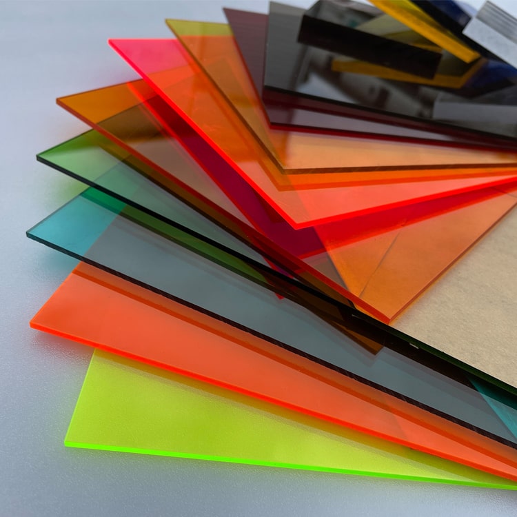 cast acrylic sheet colors