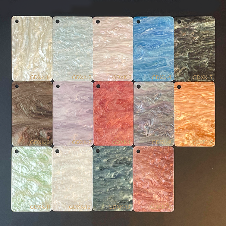 1/8" Pastel Pearl Cast Acrylic Sheets GDXK1