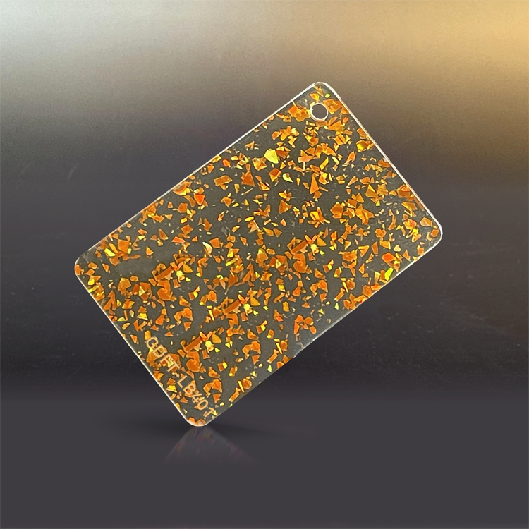 1/8" Glitter Cast Acrylic Sheets GDFT-LB401