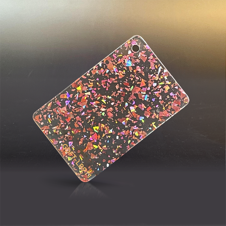 1/8" Glitter Cast Acrylic Sheets GDFT-LB911