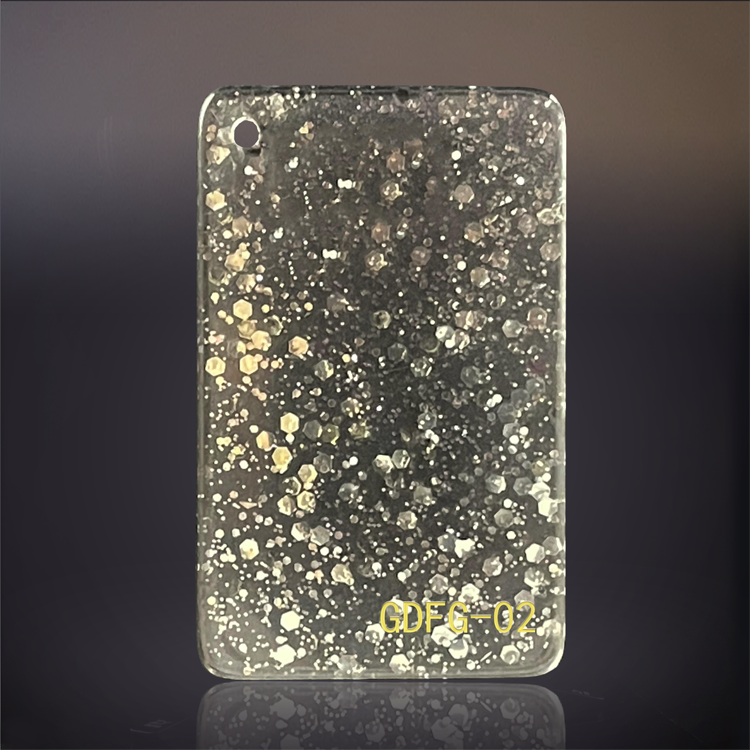 1/8" Glitter Cast Acrylic Sheets GDFG-02