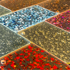 1/8" Glitter Cast Acrylic Sheets GDFG-05