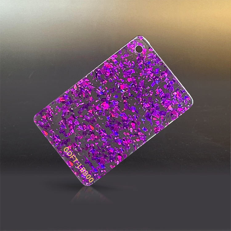 1/8" Glitter Cast Acrylic Sheets GDFT-LB800