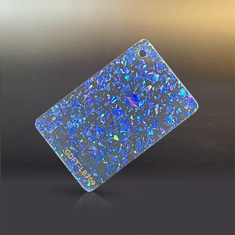 1/8" Glitter Cast Acrylic Sheets GDFT-LB709