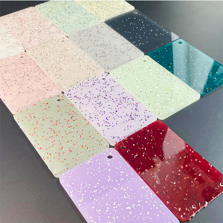 1/8" Glitter Cast Acrylic Sheets GDZS-01