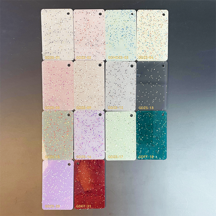 1/8" Glitter Cast Acrylic Sheets GDZS-13