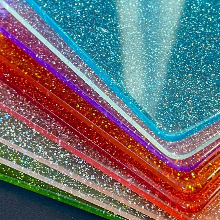 1/8" Glitter Cast Acrylic Sheets GDXH-108
