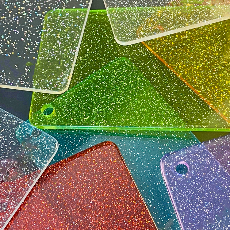 1/8" Glitter Cast Acrylic Sheets GDXH-104