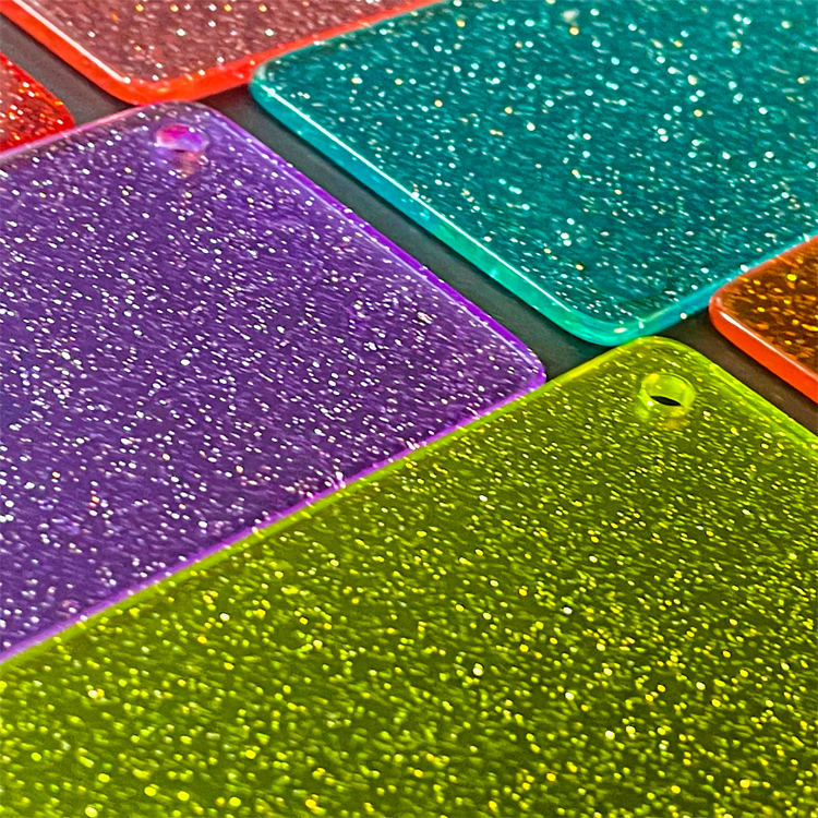 1/8" Glitter Cast Acrylic Sheets GDXH-104