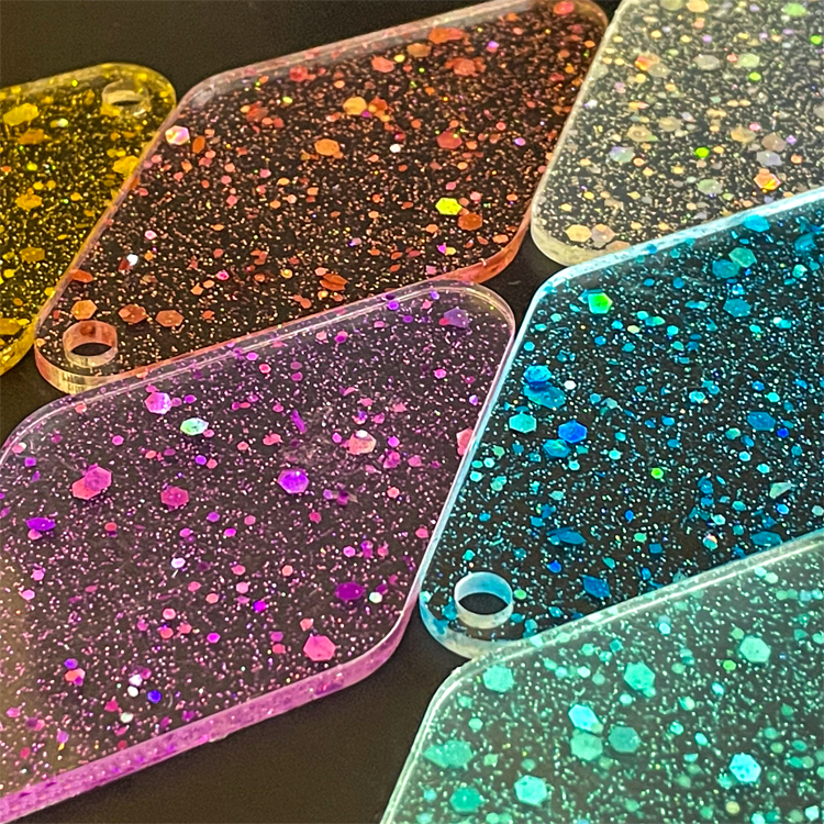 1/8" Glitter Cast Acrylic Sheets GDSS-05