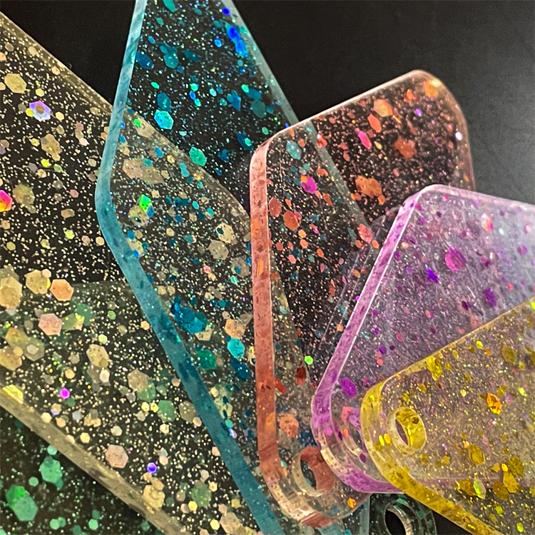 1/8" Glitter Cast Acrylic Sheets GDSS-02