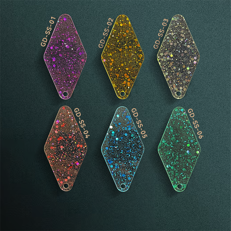 1/8" Glitter Cast Acrylic Sheets GDSS-02