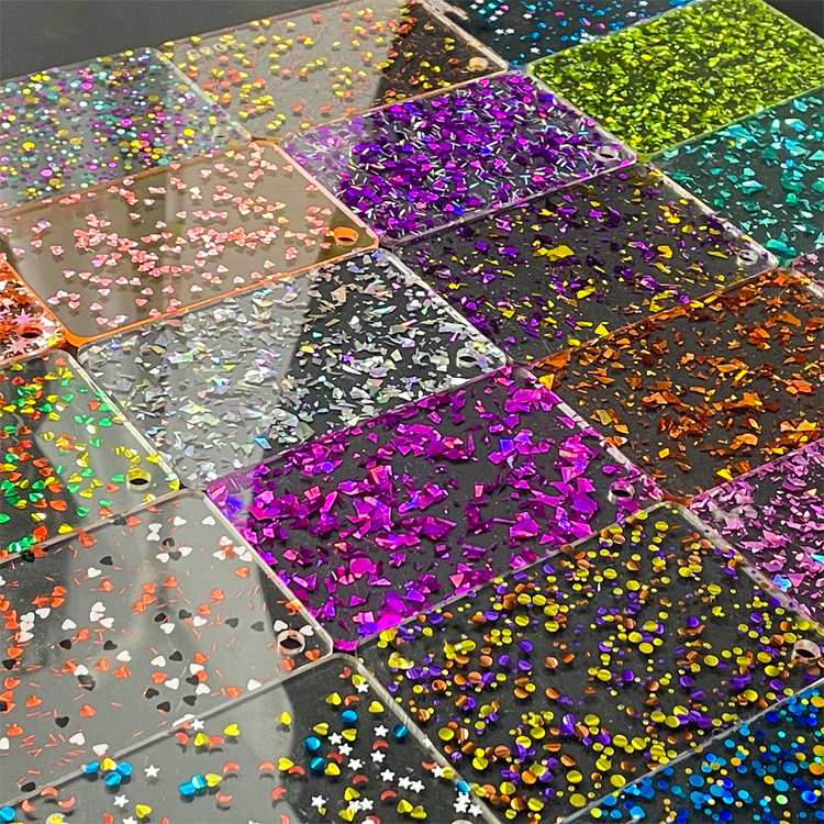 1/8" Glitter Cast Acrylic Sheets GD147
