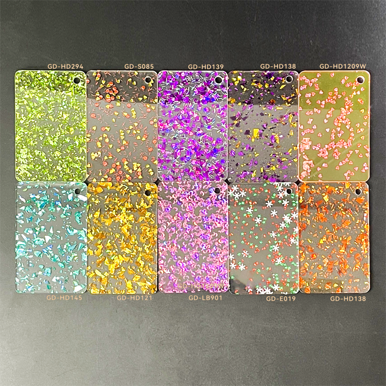 1/8" Glitter Cast Acrylic Sheets GDL339