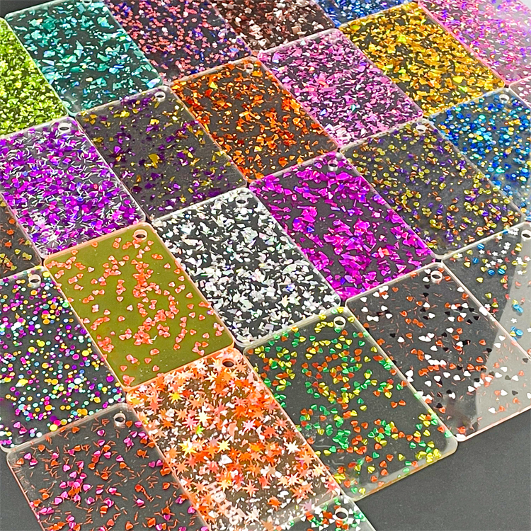 1/8" Glitter Cast Acrylic Sheets GDH121