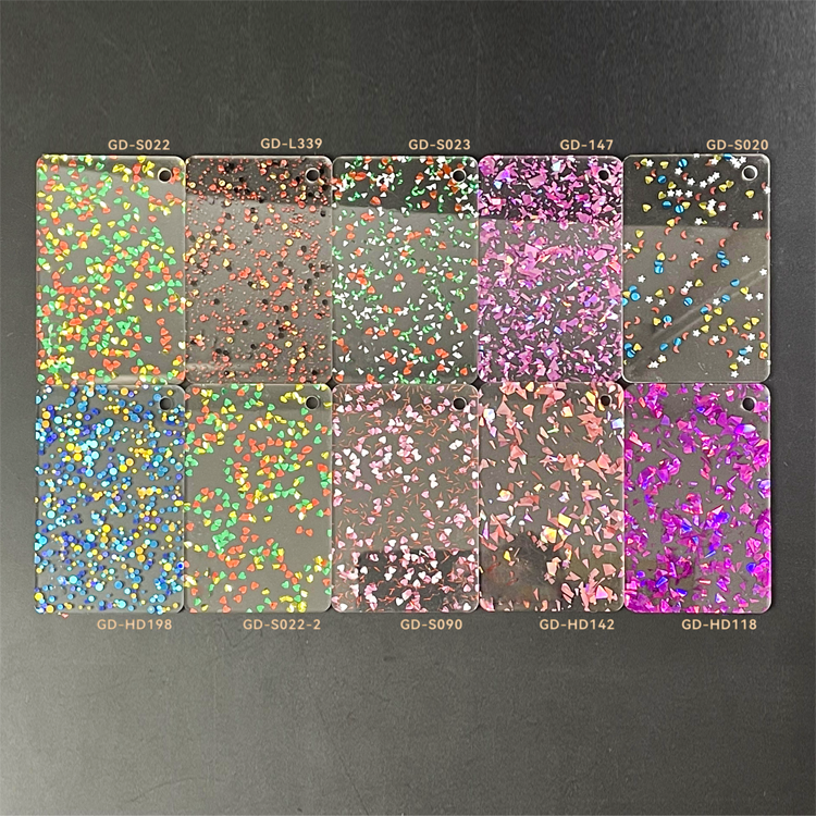 1/8" Glitter Cast Acrylic Sheets GDS027