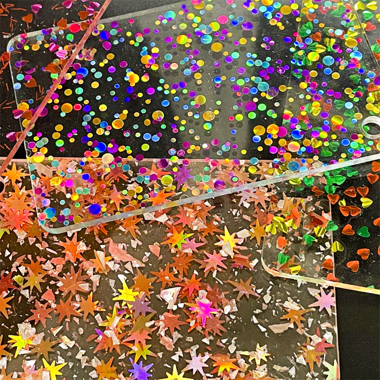 1/8" Glitter Cast Acrylic Sheets GDH119