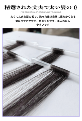 物理増毛エクステンション｜自然な髪のボリュームアップ｜軽量で快適な装着感｜男性・女性用ヘアエクステンション