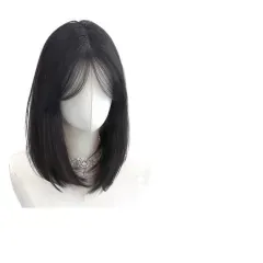 女性用ウィッグヘアピース｜頭頂部ボリュームアップ｜ふんわり高めの地毛風｜軽量・細いデザイン｜白髪カバー替えヘアピース