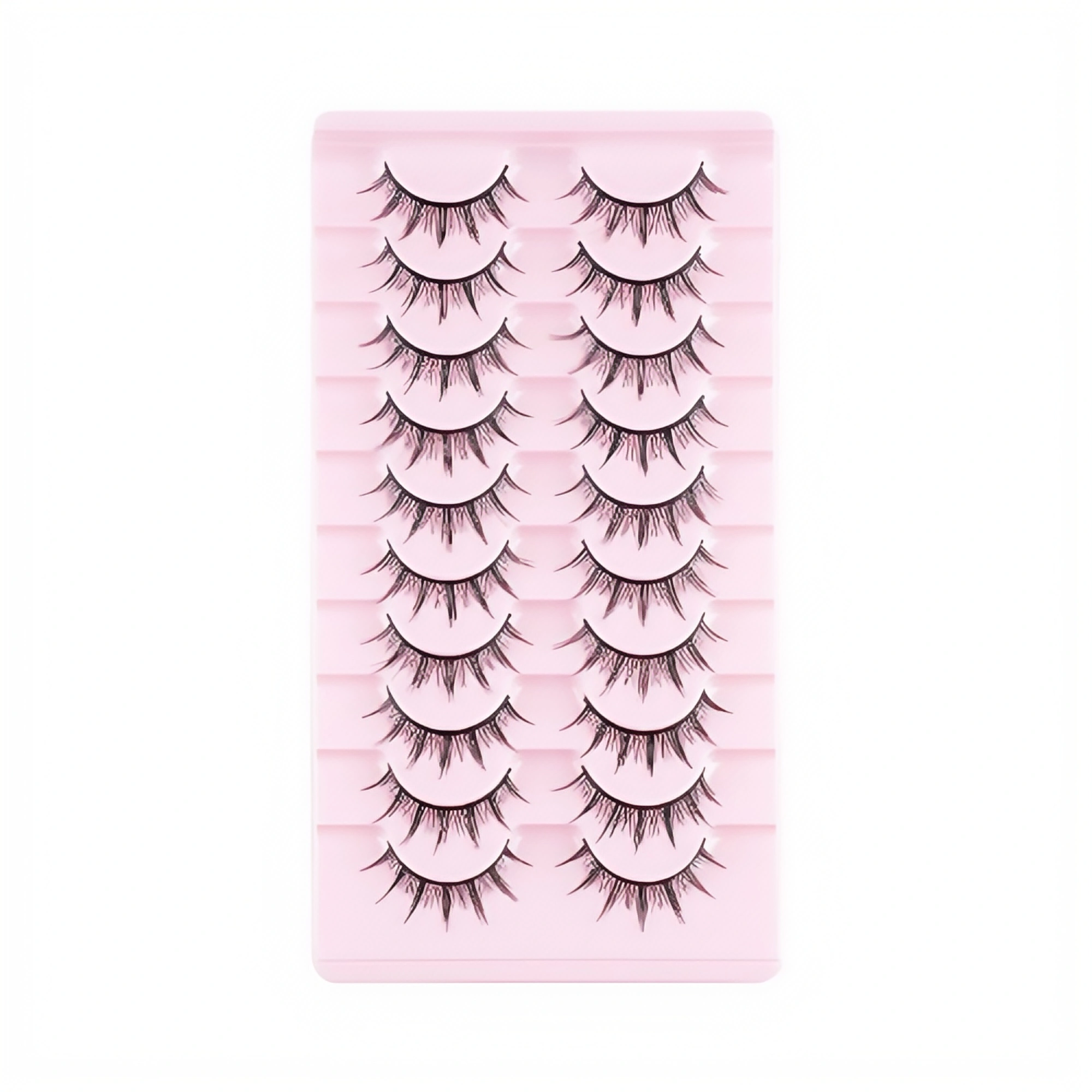 硬い茎のつけまつげ｜ママセンチメンタル漫画風小悪魔スタイル｜10組セット｜サポート力のある硬い茎でしっかりフィット