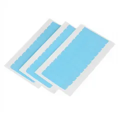 シームレスヘアエクステンション用両面粘着テープ（ウィッグ用青粘着テープ、4x0.8cm）