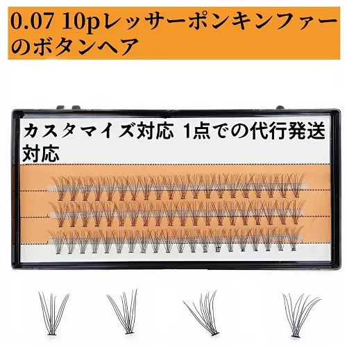 0.07C10P グラフト10毛まつげインプラント｜ホットメルト自然な自己グラフティングつけまつげ｜自然で持続力のある目元
