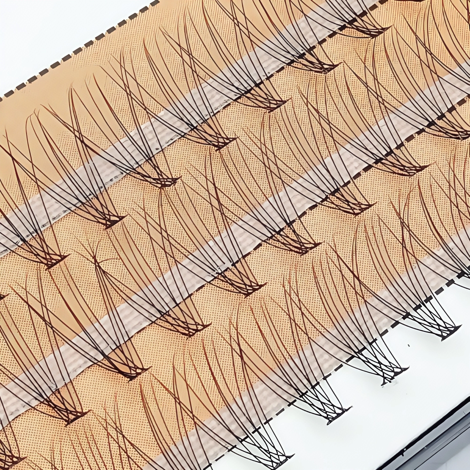 0.07C10P グラフト10毛まつげインプラント｜ホットメルト自然な自己グラフティングつけまつげ｜自然で持続力のある目元