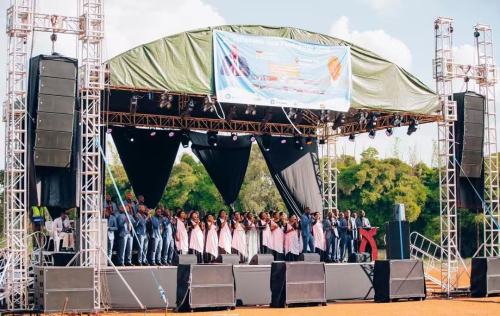 ZSOUND Line Array Speaker Powering Rwanda's University Graduation with Premium Sound