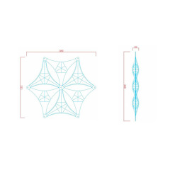 Polyester Acoustic Panel (snowflake)