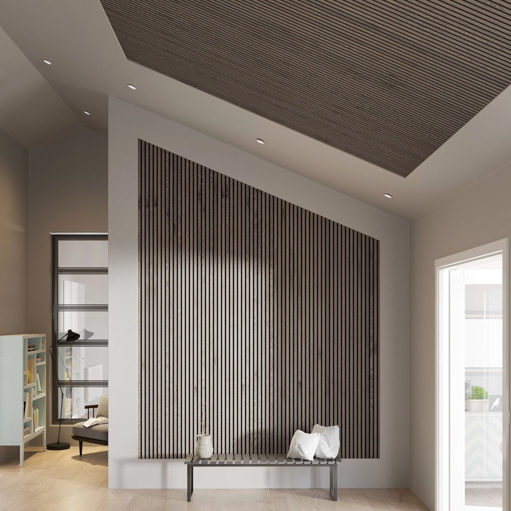 Rustic Grey Oak Slat Panel