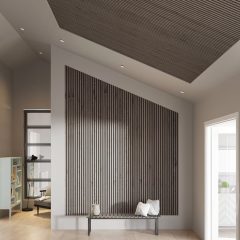 Rustic Grey Oak Slat Panel