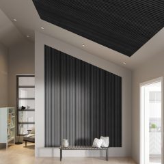 Black Ash Slat Panel