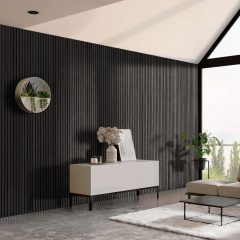 Black Ash Slat Panel