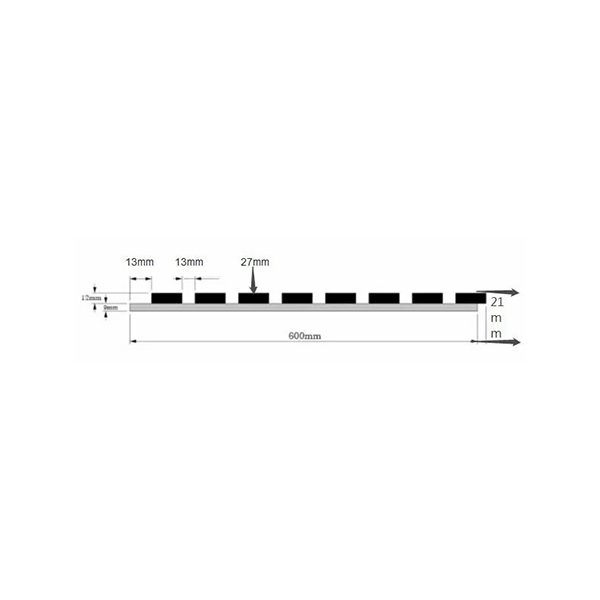 Black Ash Slat Panel