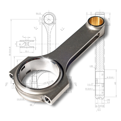 Customized connecting rods forged conrod 4340 steel