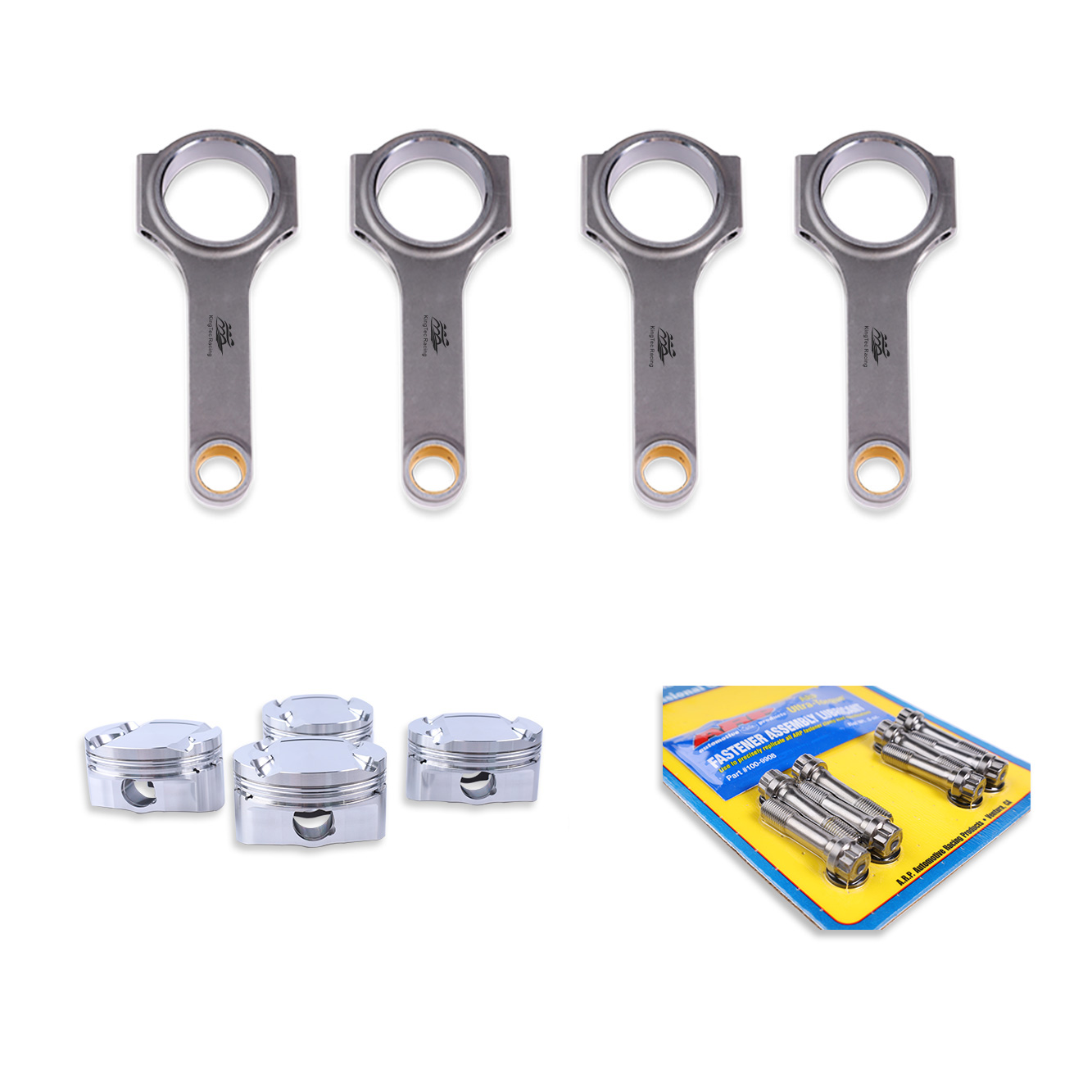 Honda K24 internals H beam connecting rods 87.5mm pistons